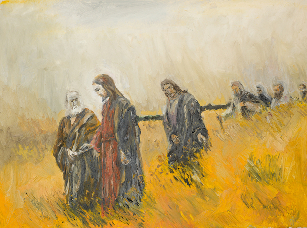 A classical depiction of Jesus and his followers A classical depiction of Jesus and his followers
