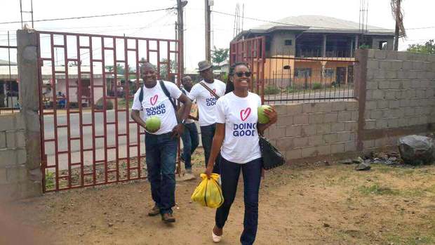 Volunteers get ready for a Good Deeds Day event in Cameroon Volunteers get ready for a Good Deeds Day event in Cameroon