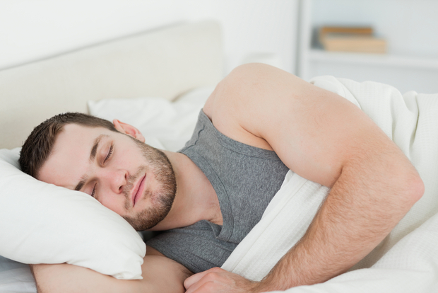 Man sleeping peacefully
