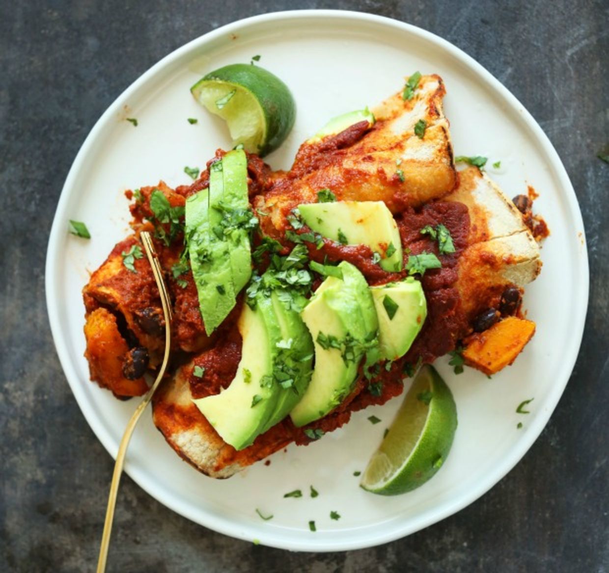 butternut squash and black bean enchiladas butternut squash and black bean enchiladas