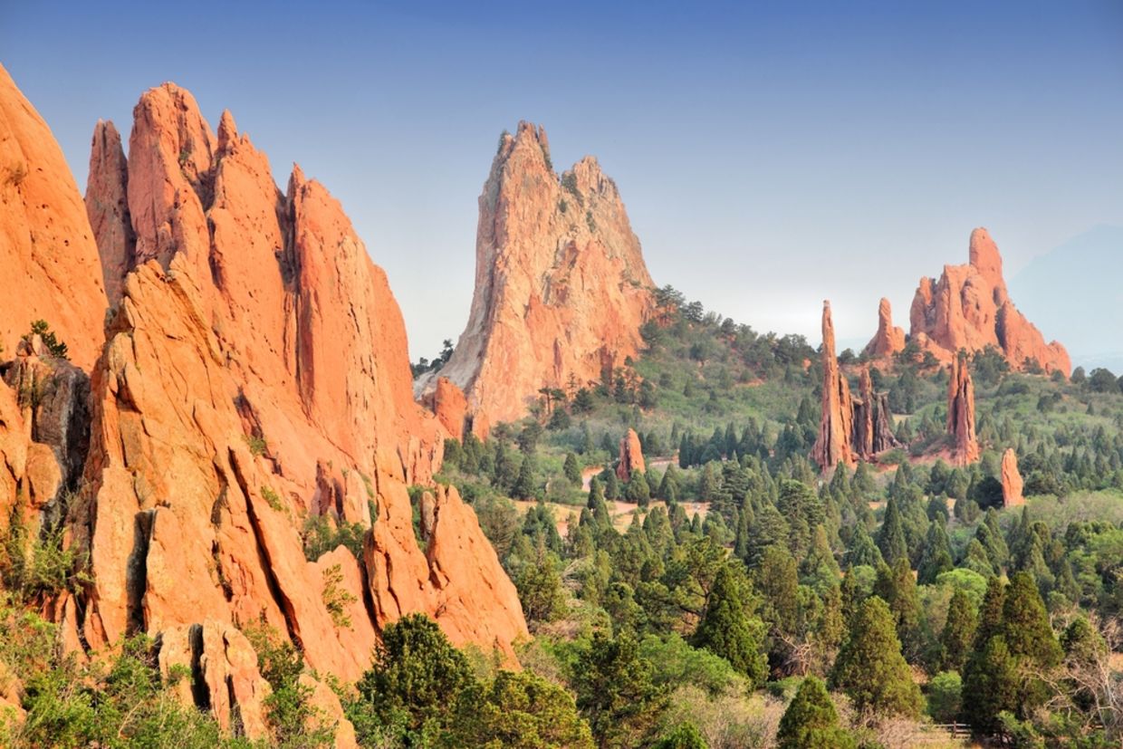 The Garden of the Gods in Colorado Springs The Garden of the Gods in Colorado Springs