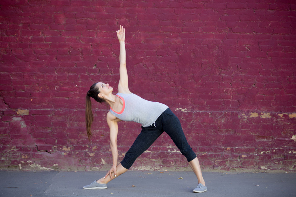 Triangle is a yoga pose for beginners Triangle is a yoga pose for beginners