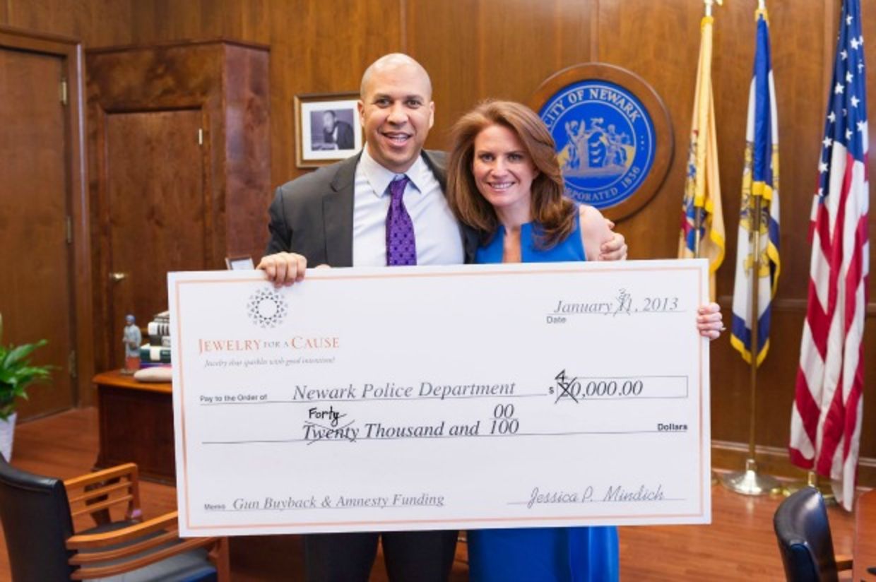 Mayor Cory Booker and Jessica Mindich Mayor Cory Booker and Jessica Mindich
