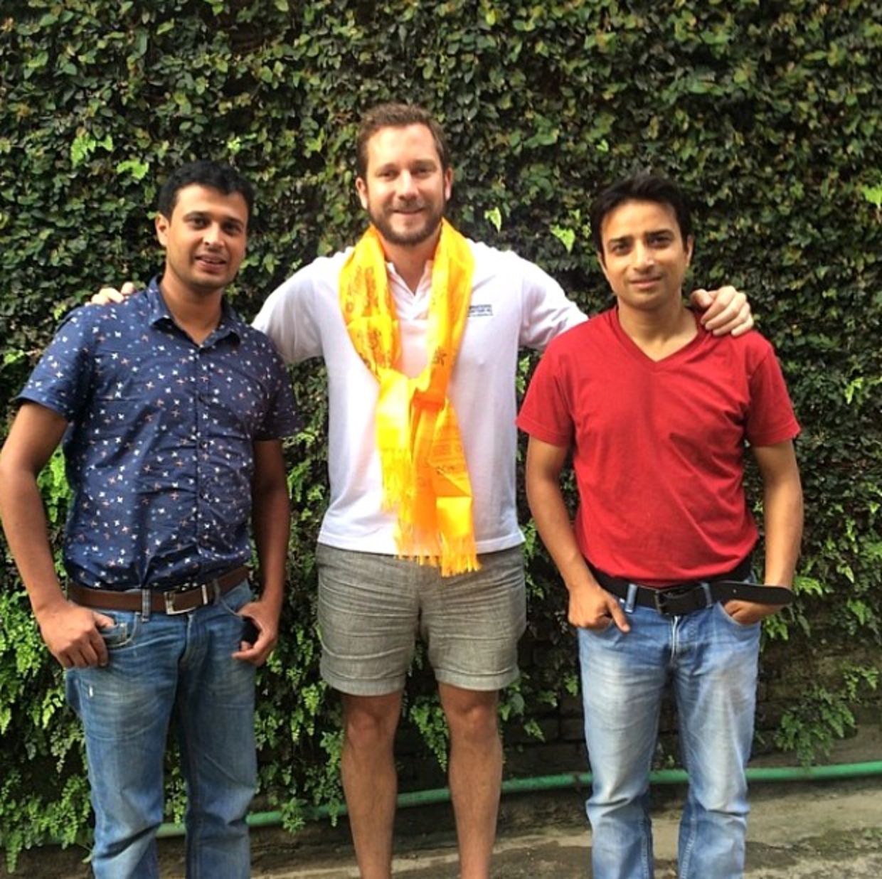 Dan Radcliffe with partners in Nepal Dan Radcliffe with partners in Nepal