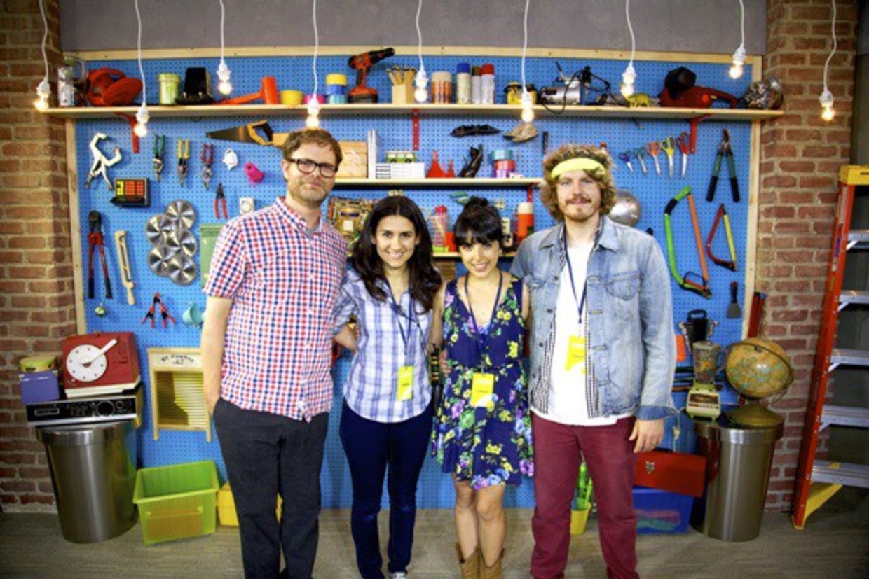 SoulPancake's core staff (left to right): Rainn Wilson, Shabnam Mogharabi, Golriz Lucina, and Devon Gundry SoulPancake's core staff (left to right): Rainn Wilson, Shabnam Mogharabi, Golriz Lucina, and Devon Gundry