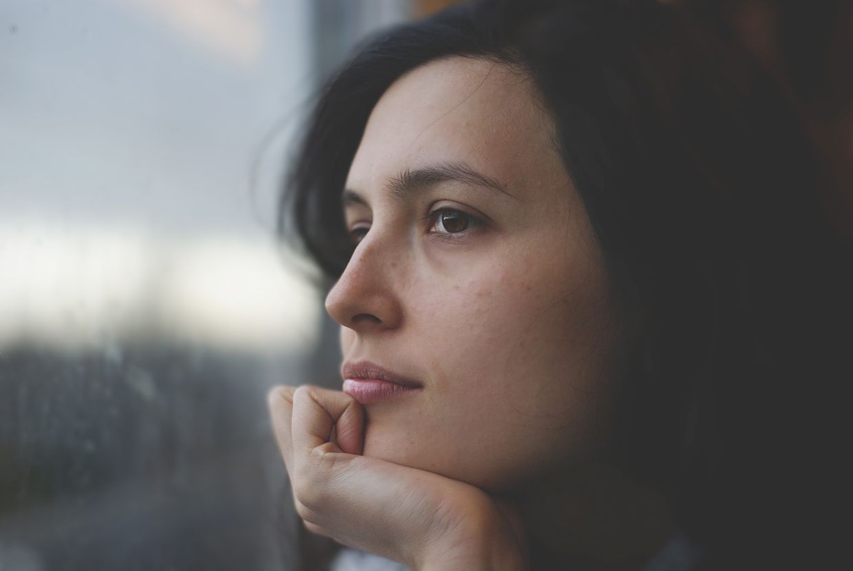 A woman deep in thought A woman deep in thought