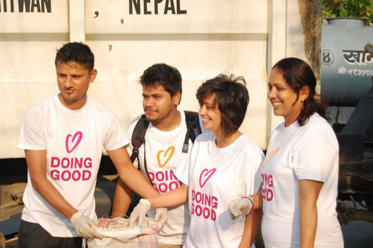 Volunteers participate in Good Deeds Day Nepal Volunteers participate in Good Deeds Day Nepal