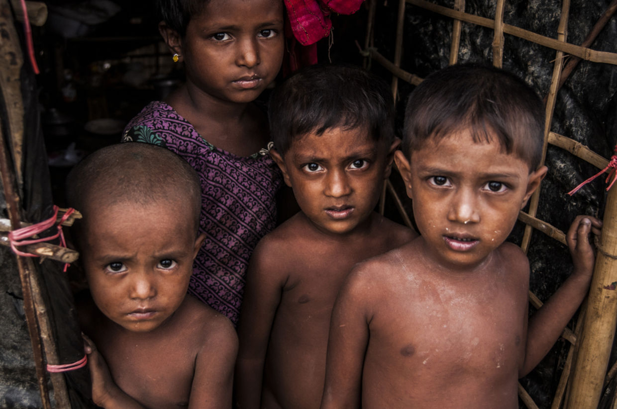 Rohingya refugees at Bangladesh Camp Rohingya refugees at Bangladesh Camp