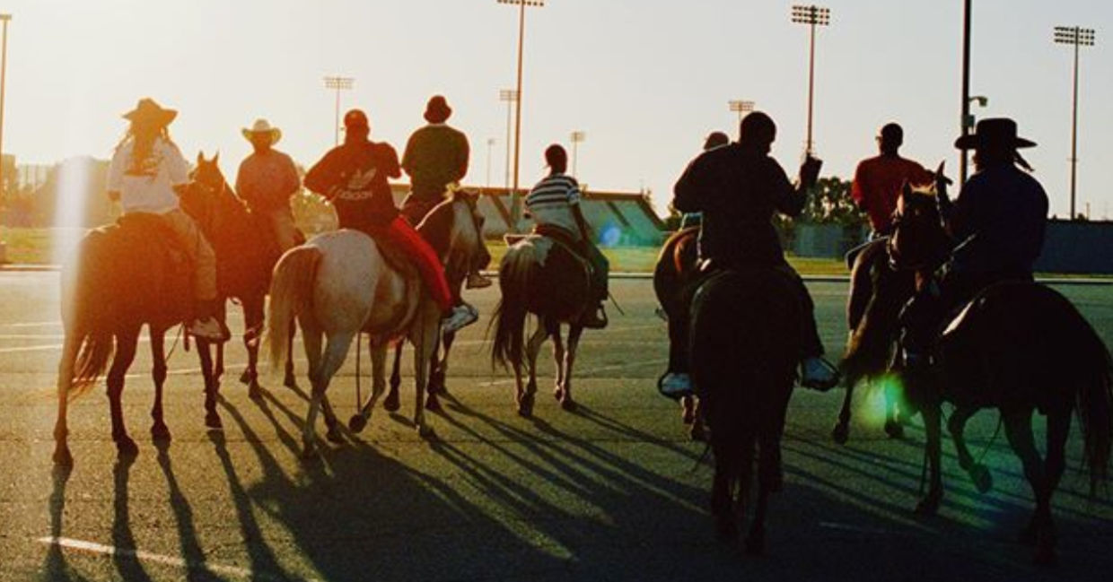 Compton Cowboys on their horses Compton Cowboys on their horses