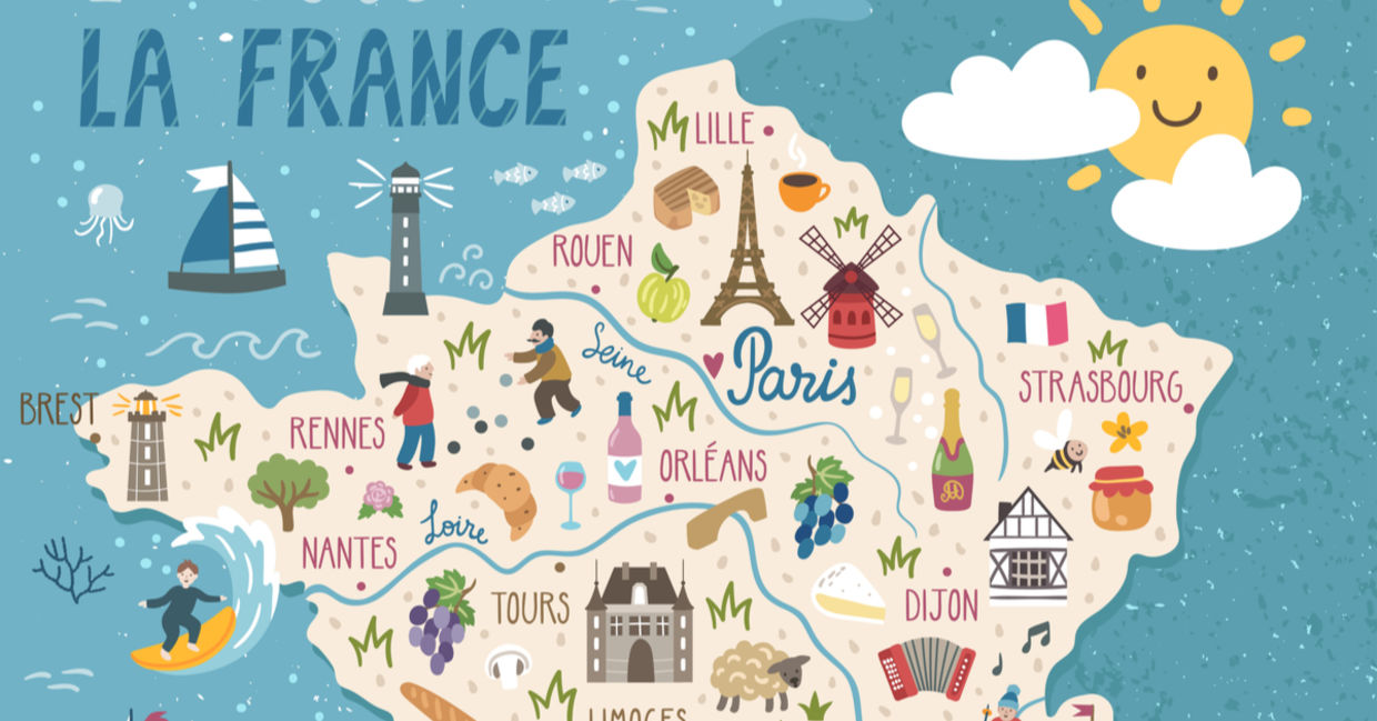 map of france map of france