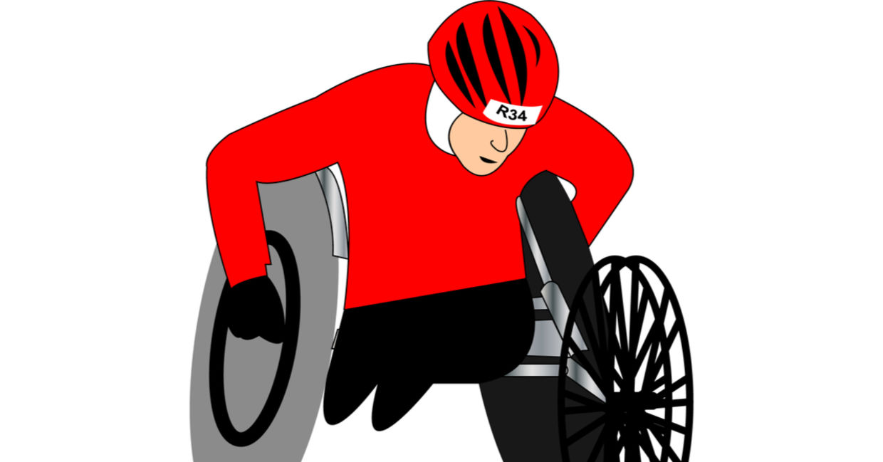 Athlete with abilities. Athlete with abilities.