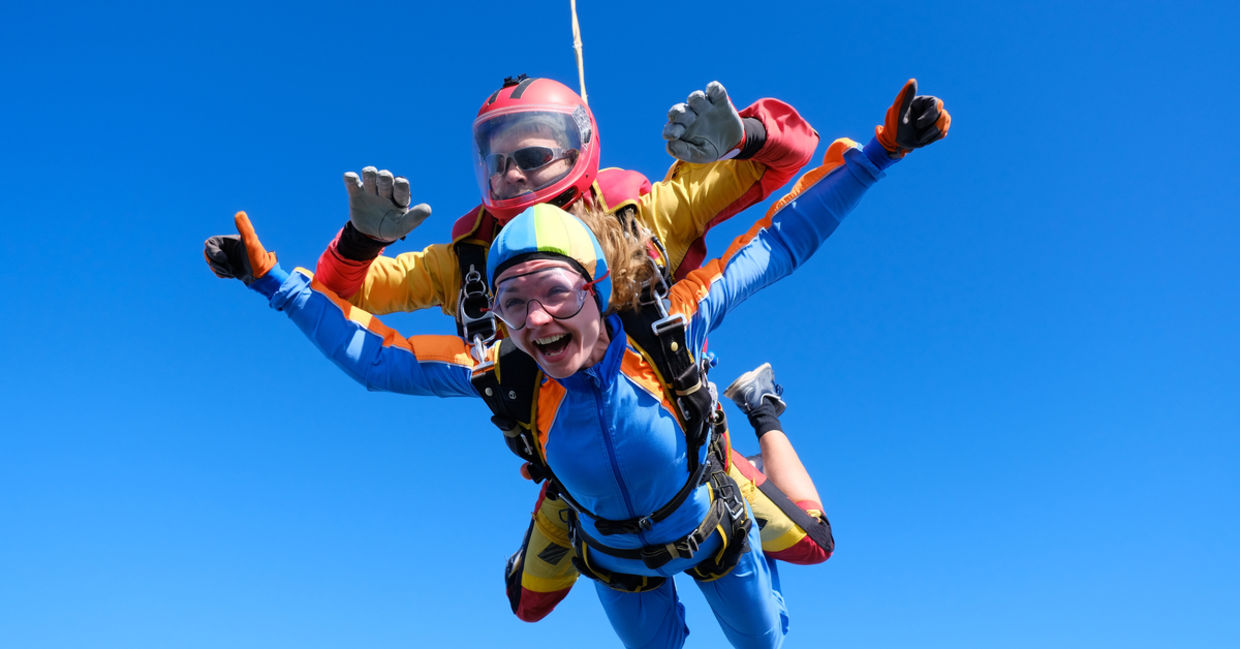 Tandem skydiving Tandem skydiving