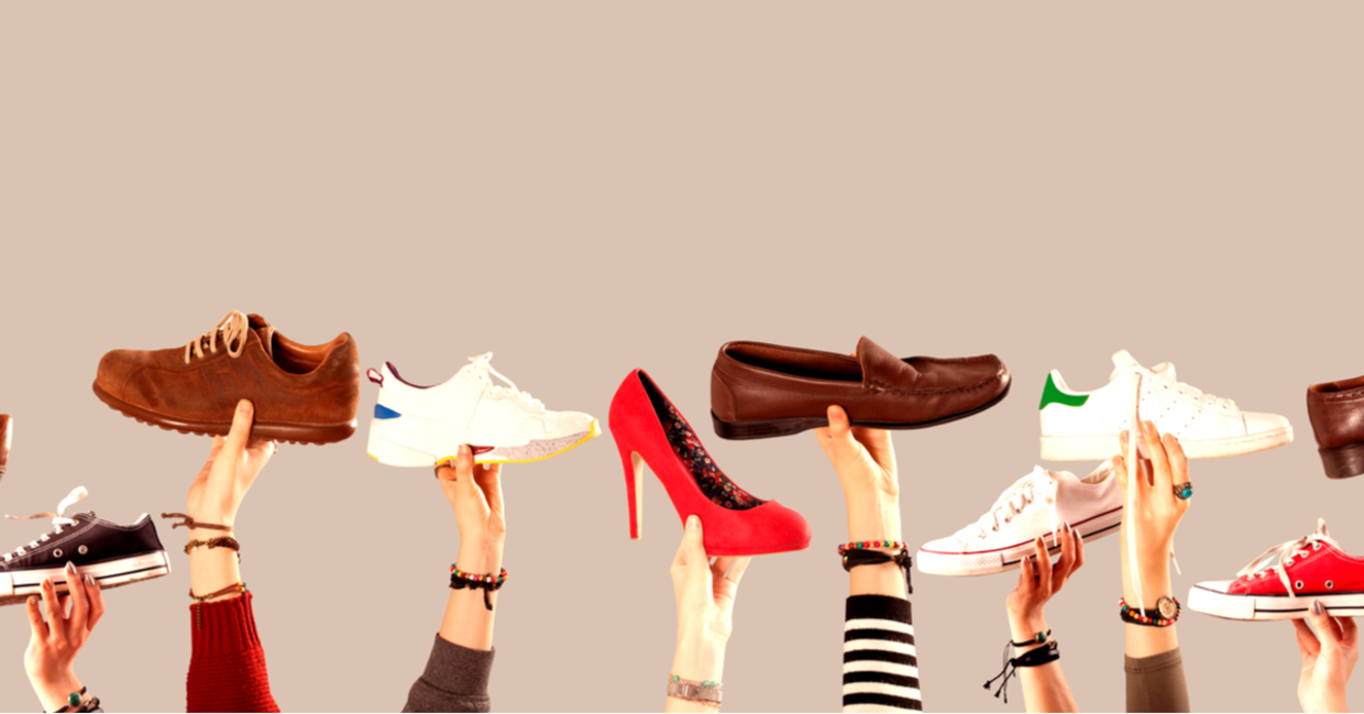 Giving shoes to the community Giving shoes to the community