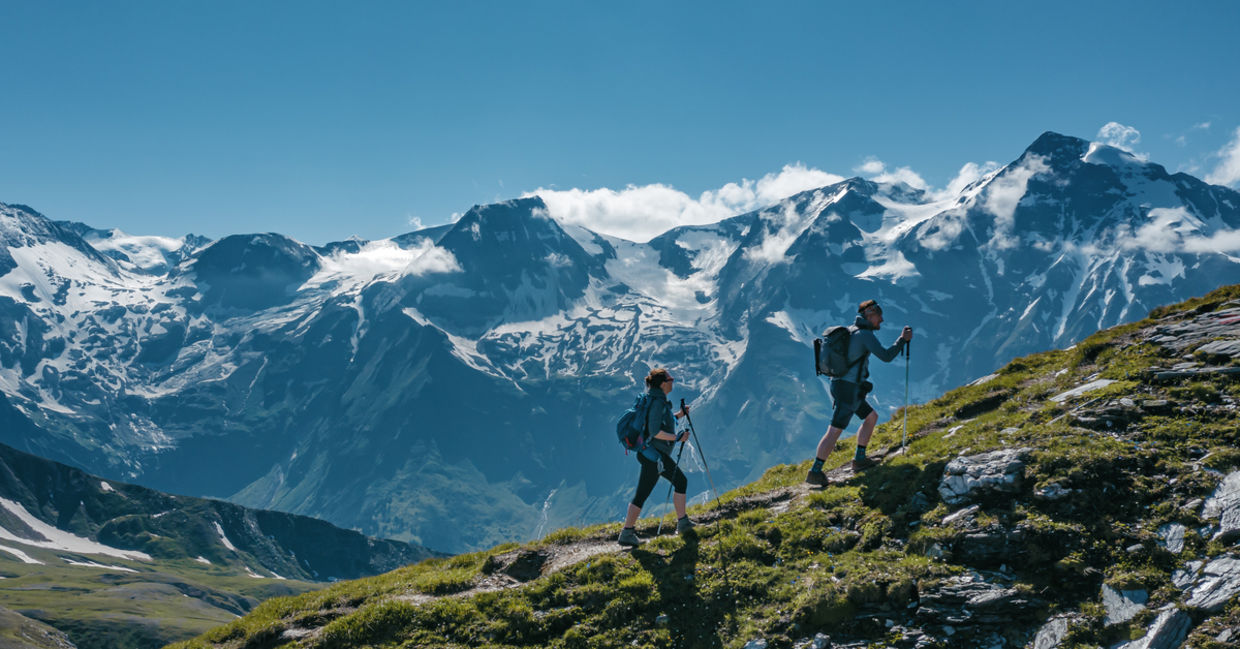 Two hikers alone and vulnerable. Two hikers alone and vulnerable.