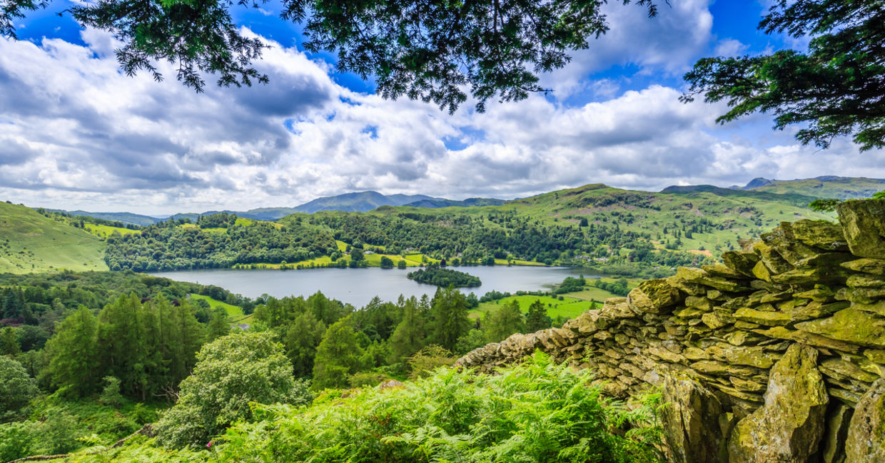 View of Grasmere, The Lake District National Park View of Grasmere, The Lake District National Park