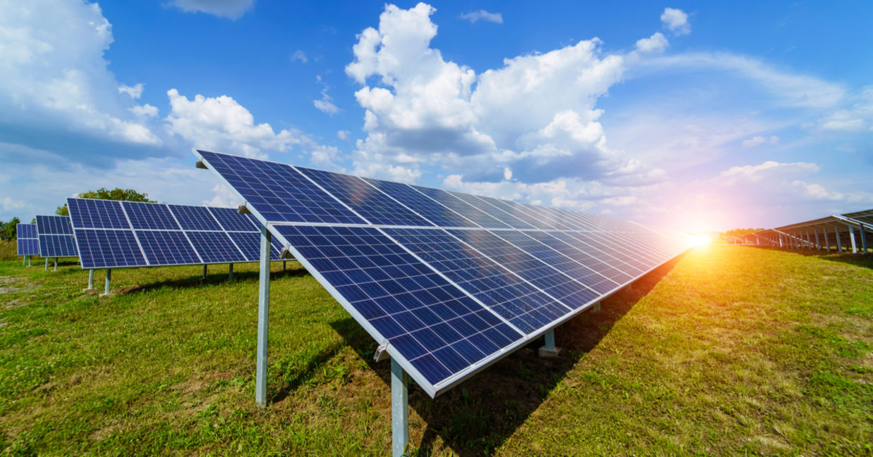 Solar panels collecting energy Solar panels collecting energy