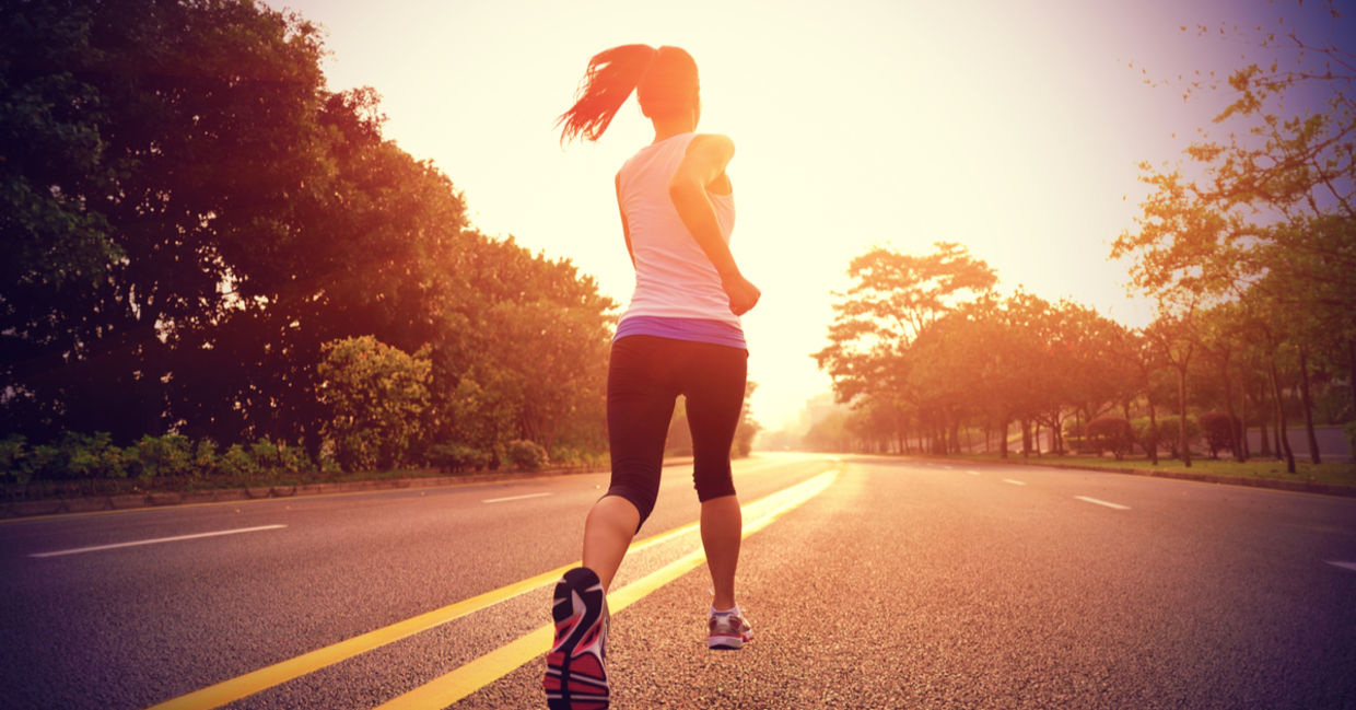 Woman running Woman running