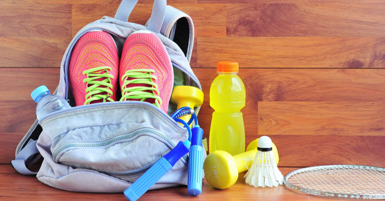 Take a sports drink with you when you exercise. Take a sports drink with you when you exercise.