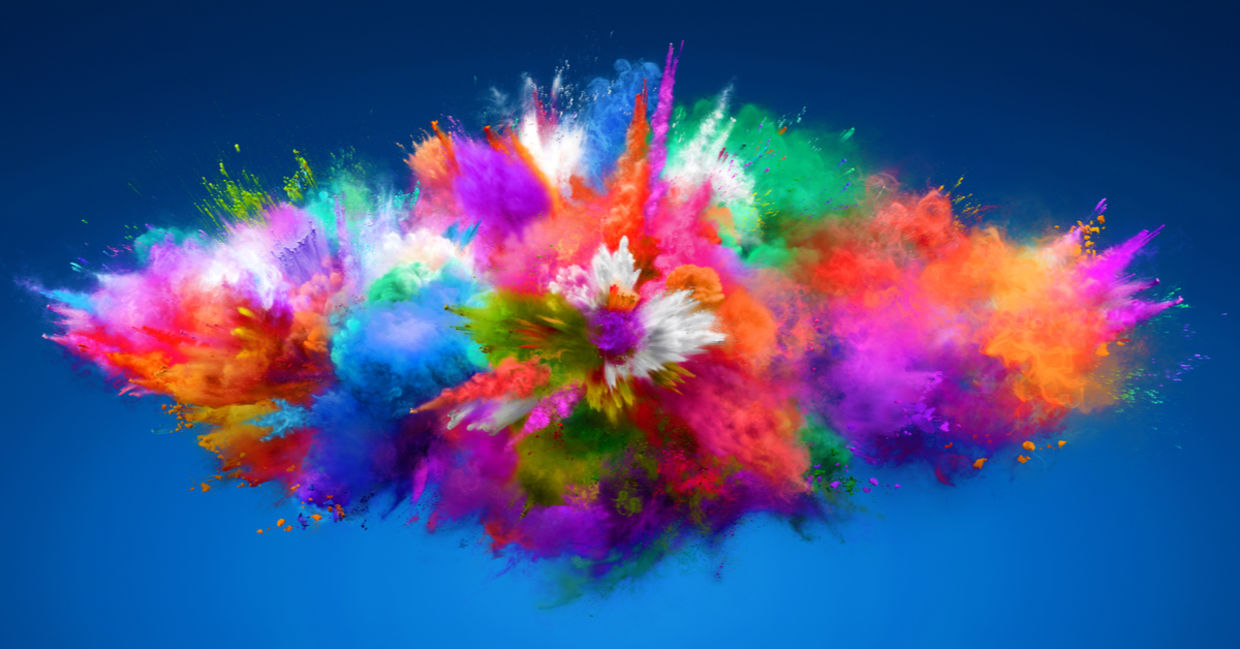 Burst of colors Burst of colors