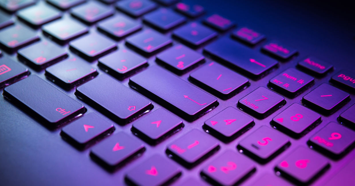 Computer keyboard. Computer keyboard.