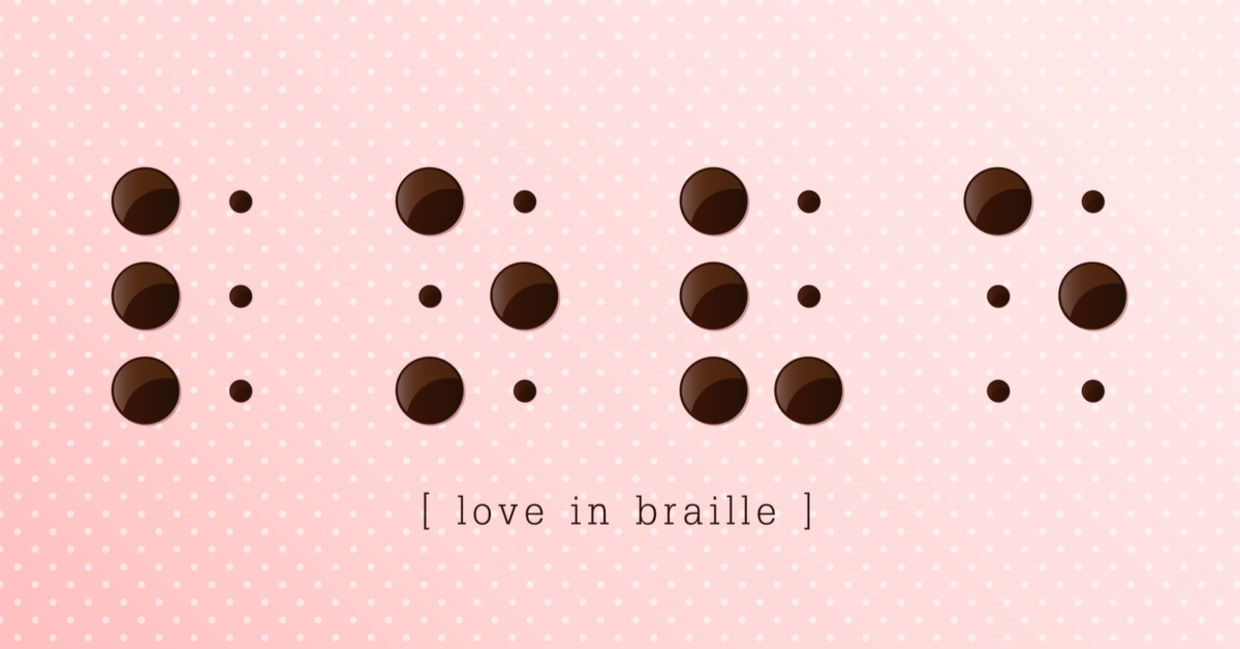 Chocolate braille Chocolate braille