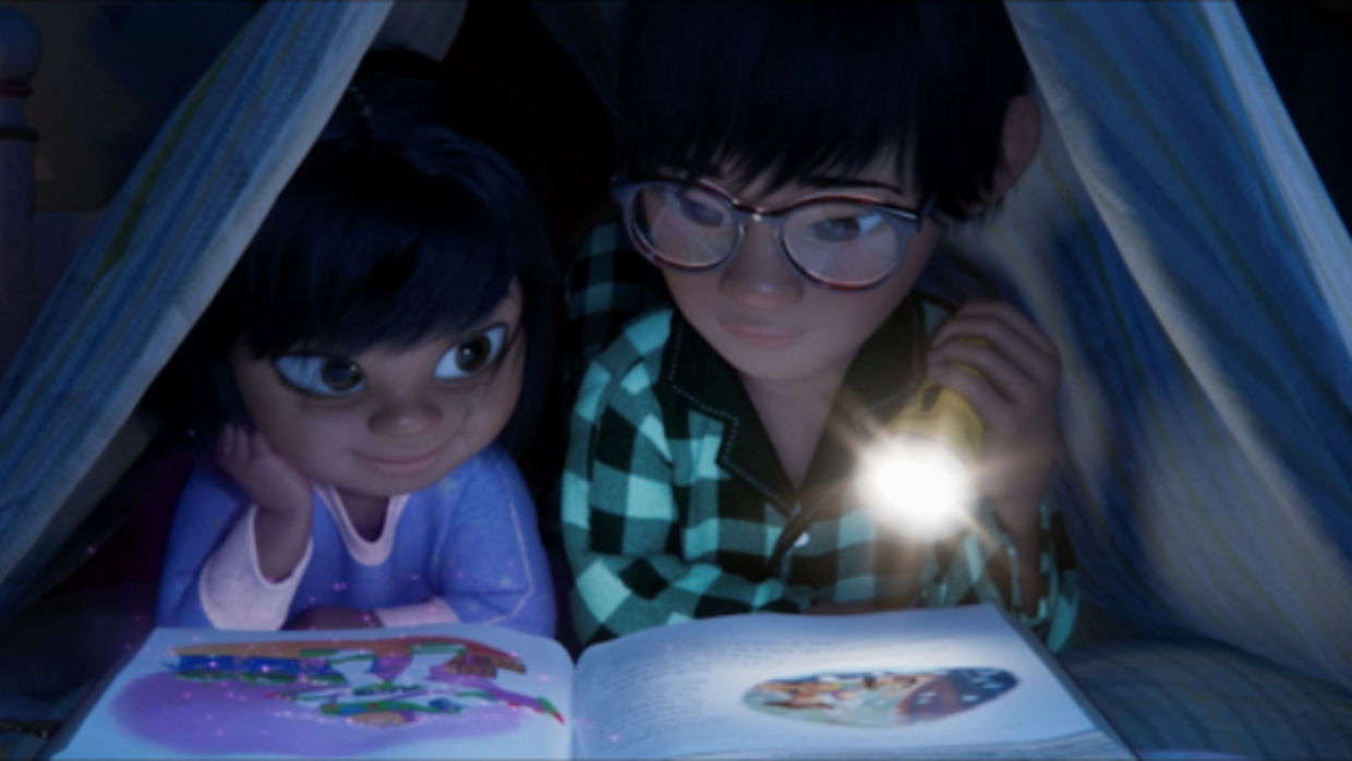 Still from The Stepdad, the new Disney short film for Christmas 2021 Still from The Stepdad, the new Disney short film for Christmas 2021
