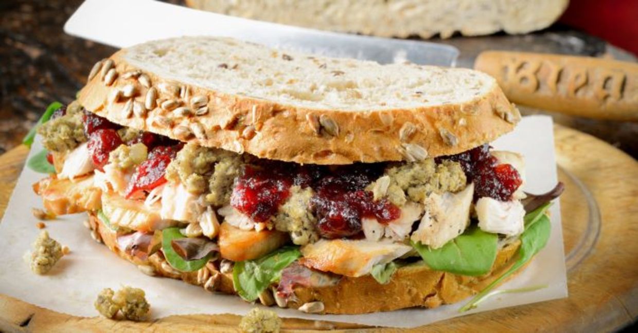 Enjoy your Thanksgiving dinner again with this sandwich. Enjoy your Thanksgiving dinner again with this sandwich.