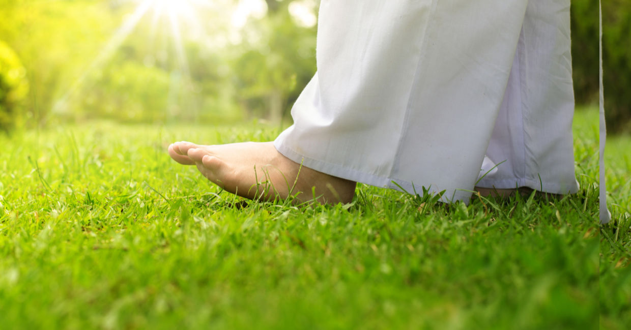 Walking meditation.