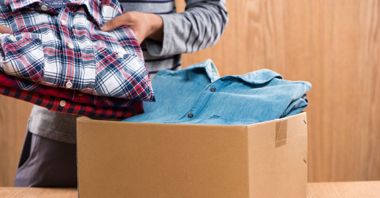 Clean your closet and donate clothing you no longer need. Clean your closet and donate clothing you no longer need.