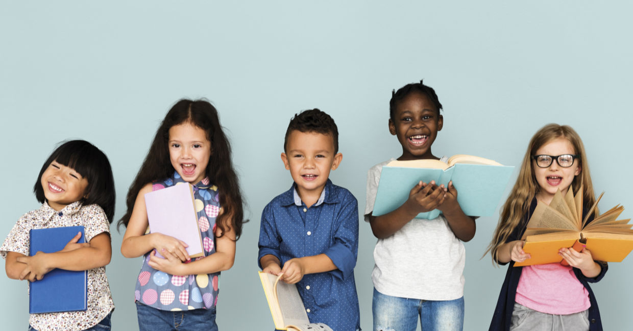 Kids reading.