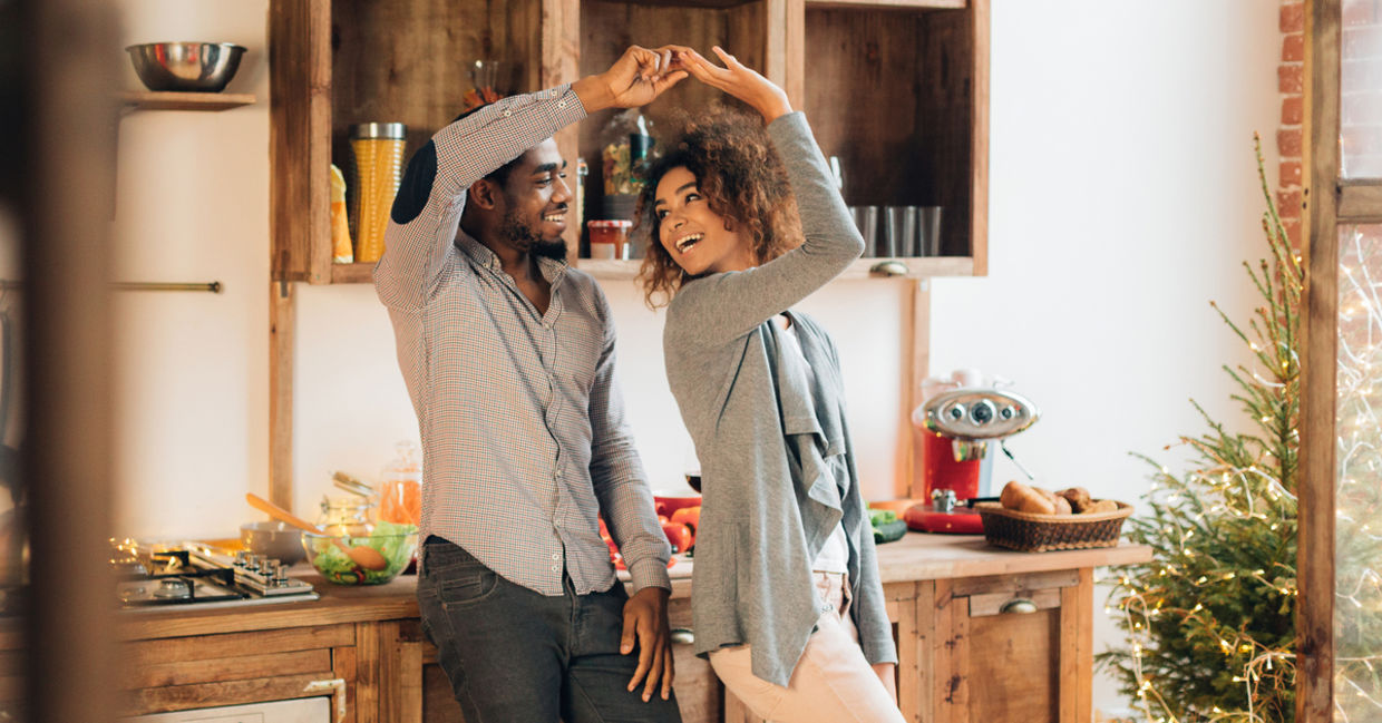 Dancing in your kitchen on Valentine’s Day. Dancing in your kitchen on Valentine’s Day.