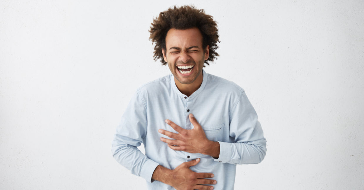 Laughing man. Laughing man.