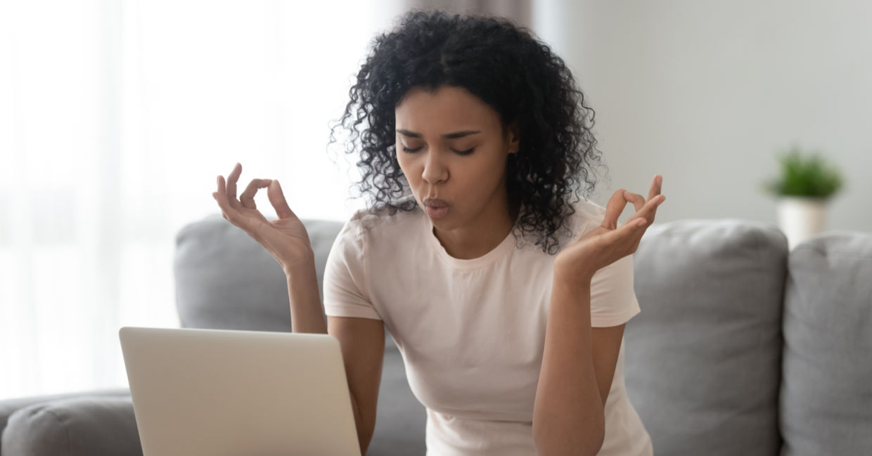 Do breathing exercises at work. Do breathing exercises at work.