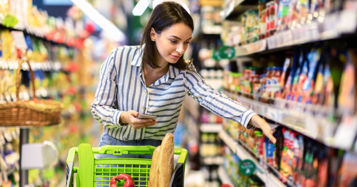 Grocery shopping. Grocery shopping.