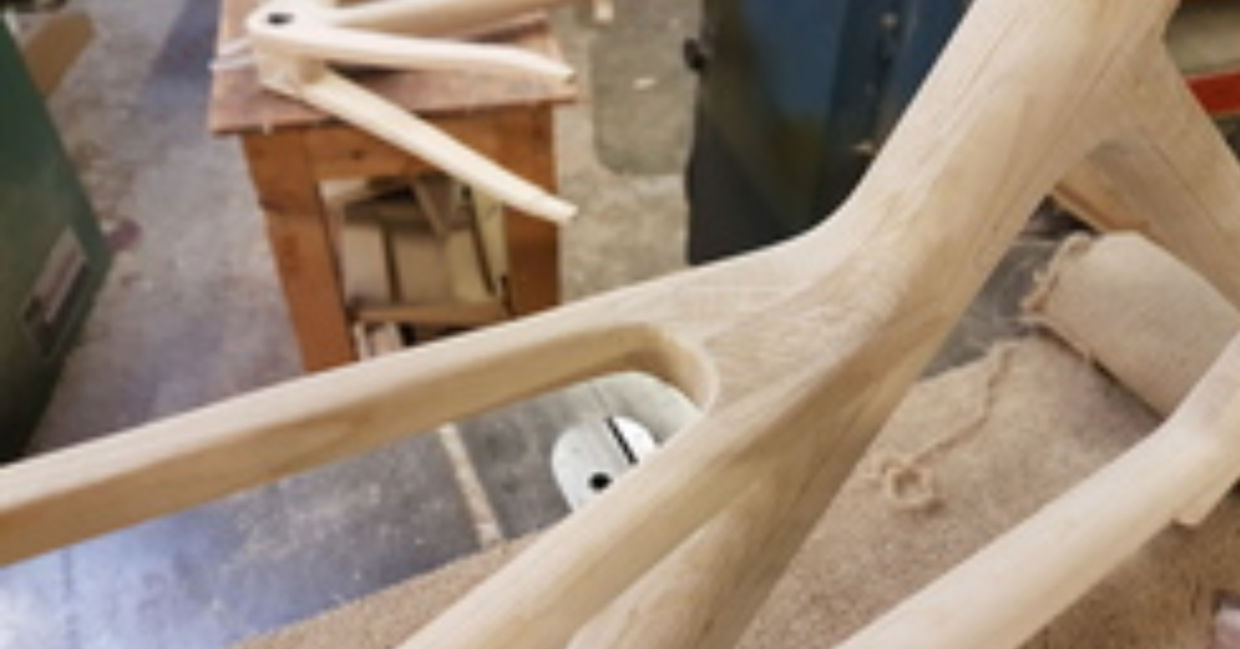 Making a wooden bicycle. Making a wooden bicycle.