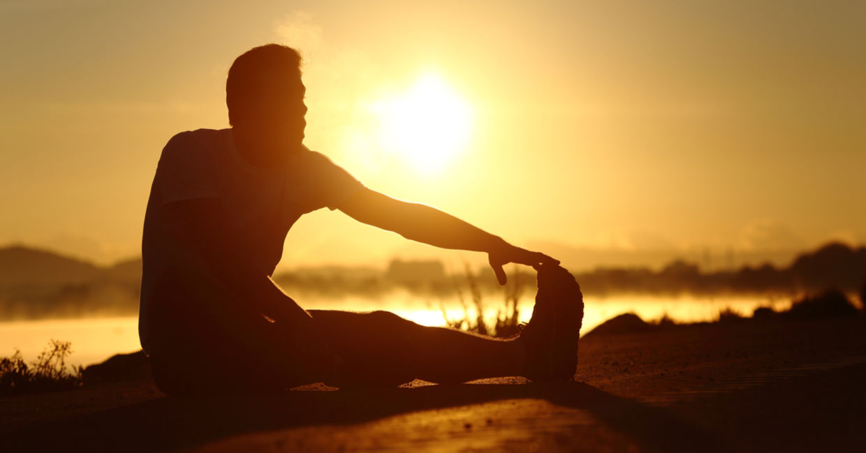 Exercise in the early morning. Exercise in the early morning.