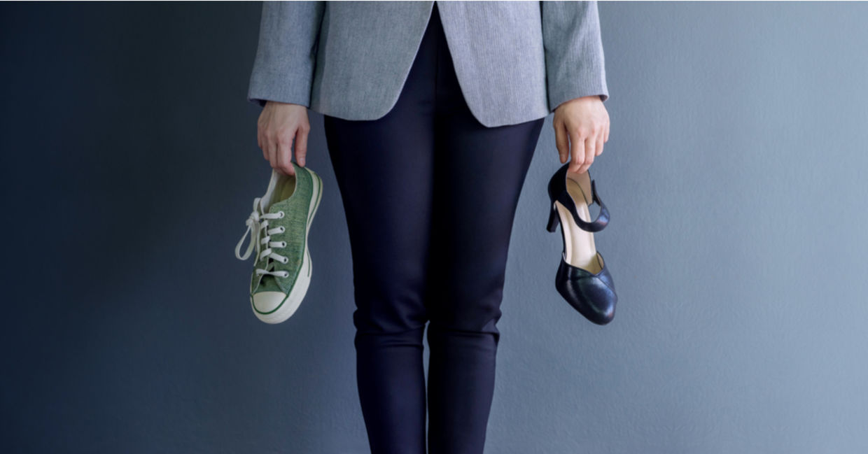 Flat shoes are better for your feet. Flat shoes are better for your feet.