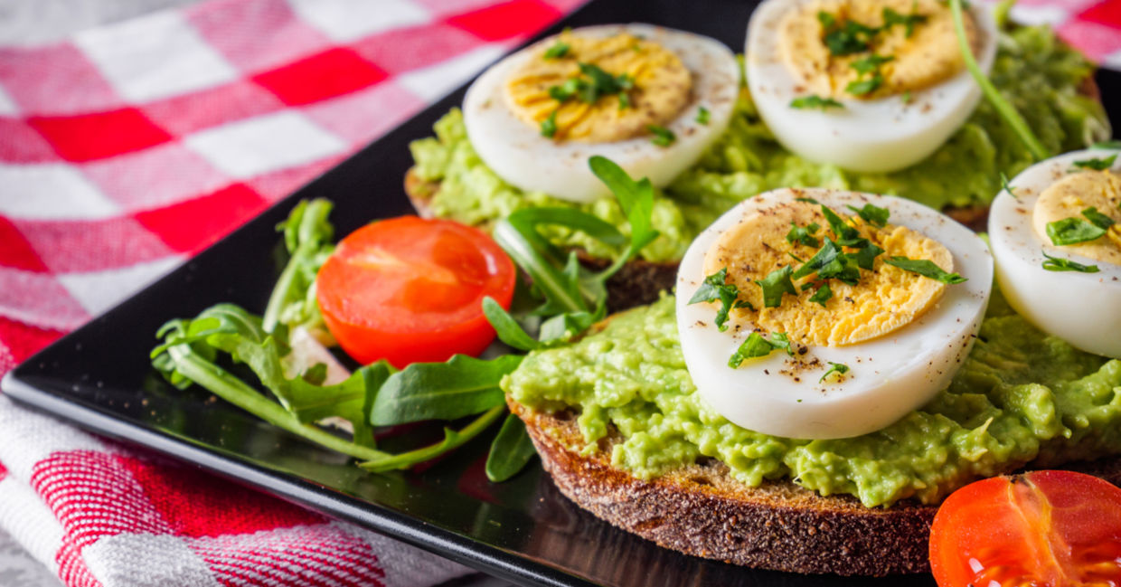Serve mom avocado toast on a tray in bed. Serve mom avocado toast on a tray in bed.