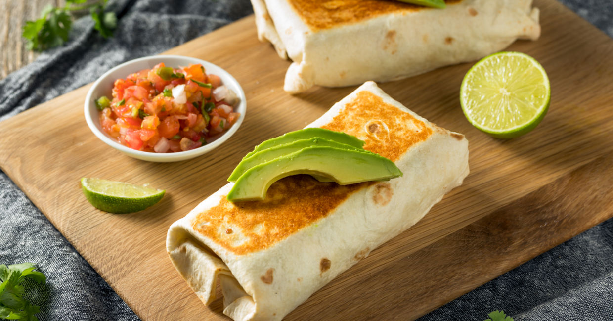 Start mom’s day with a hearty vegan burrito Start mom’s day with a hearty vegan burrito