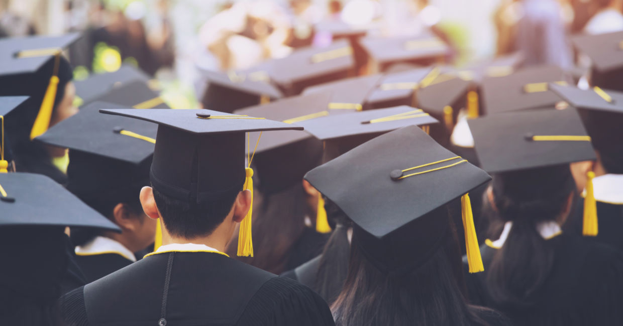 University graduation. University graduation.
