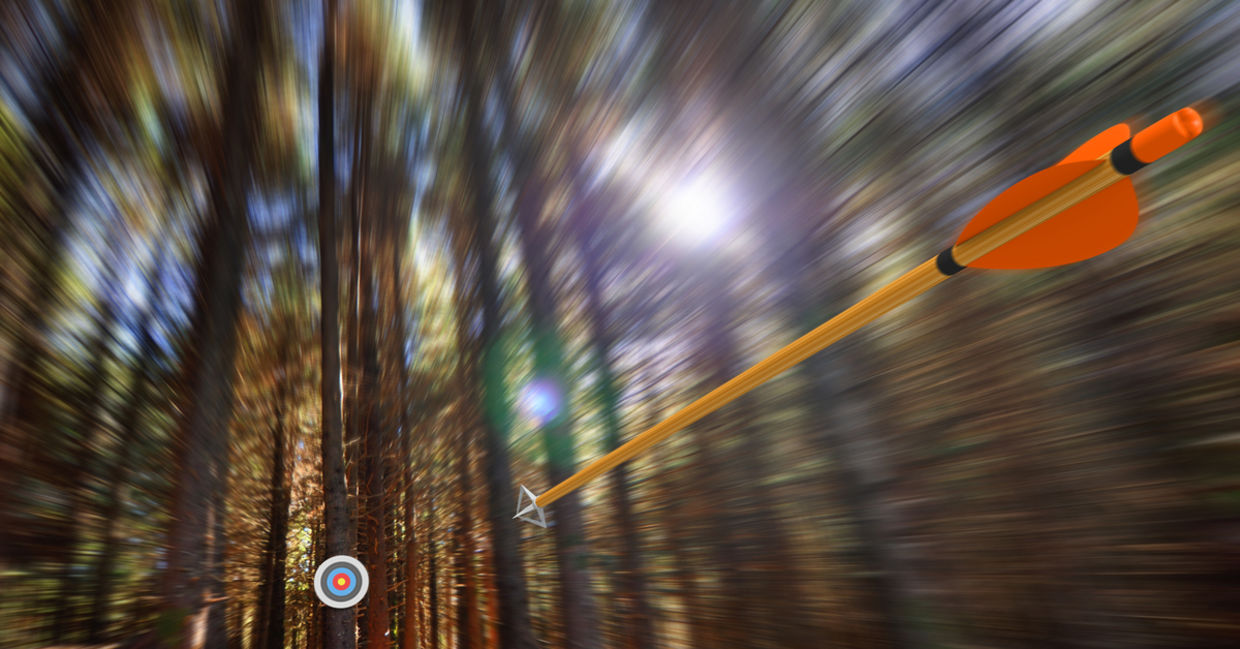 Archery requires you to use mental focus. Archery requires you to use mental focus.