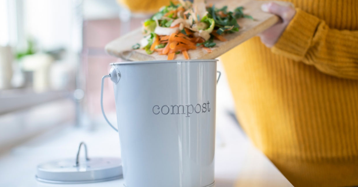 Start saving food scraps to compost for your garden. Start saving food scraps to compost for your garden.