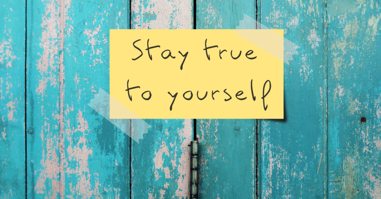 A message about honesty, self awareness and authenticity. A message about honesty, self awareness and authenticity.