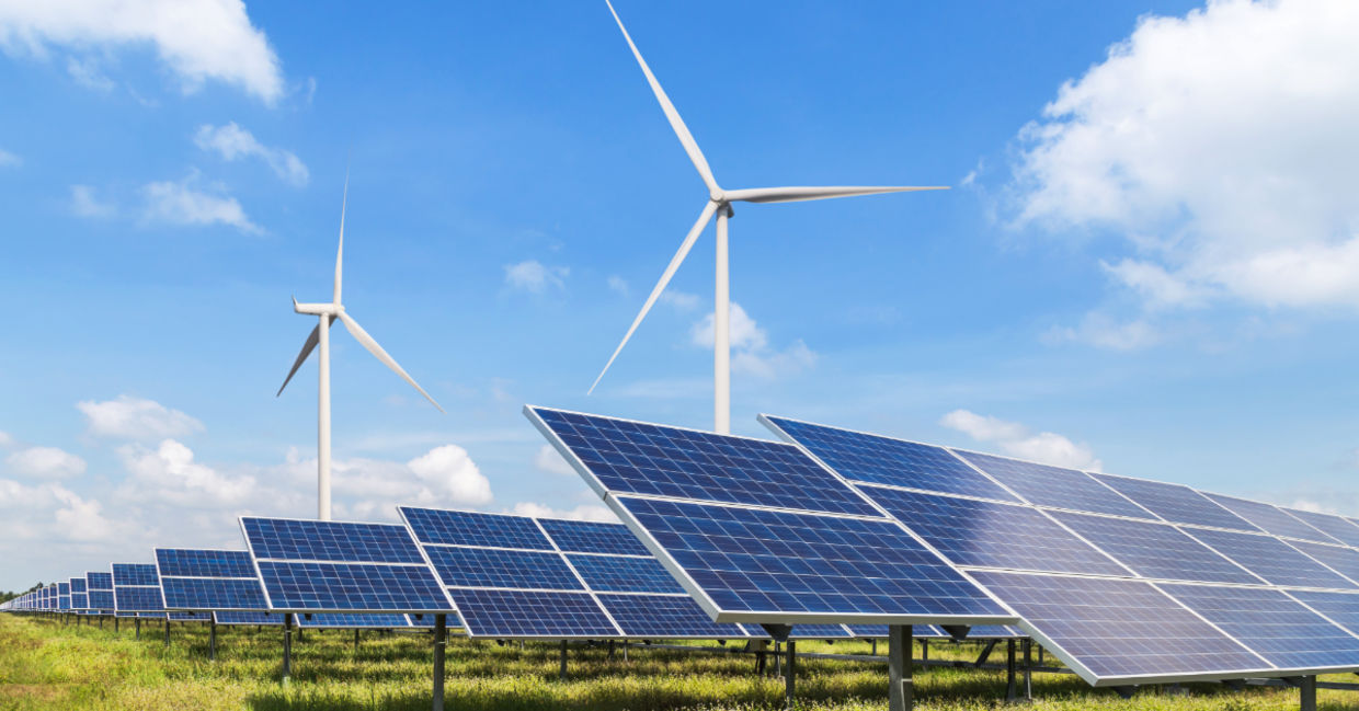A wind turbine. A wind turbine.