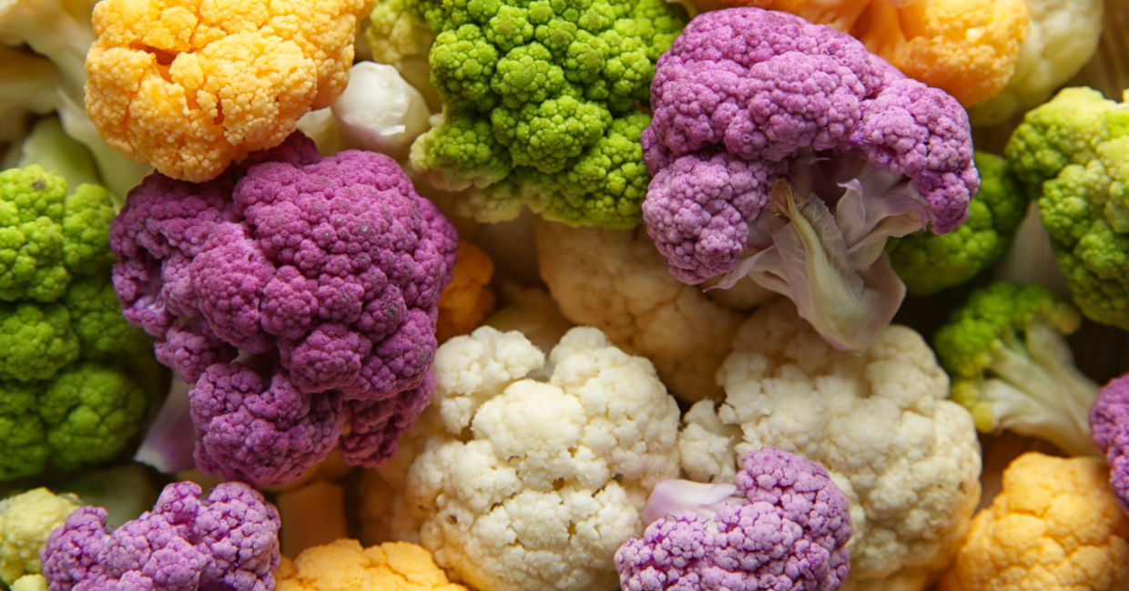 Cauliflower is full of health benefits and comes in many colors. Cauliflower is full of health benefits and comes in many colors.