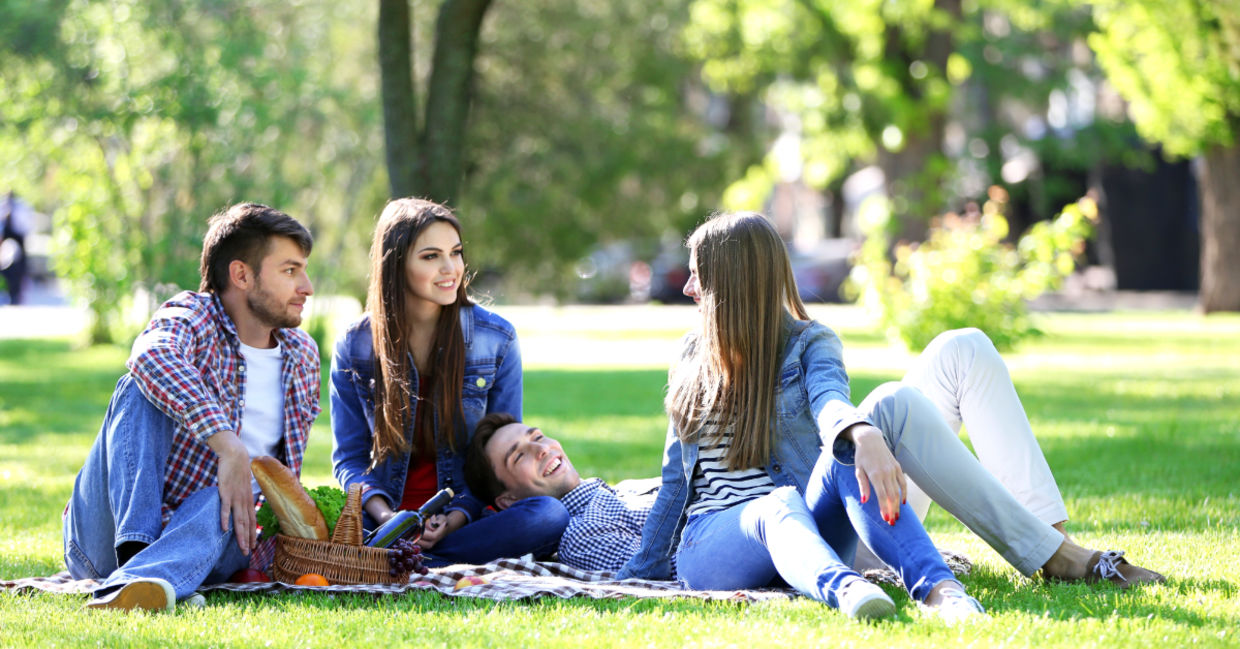 Picnic in the park.