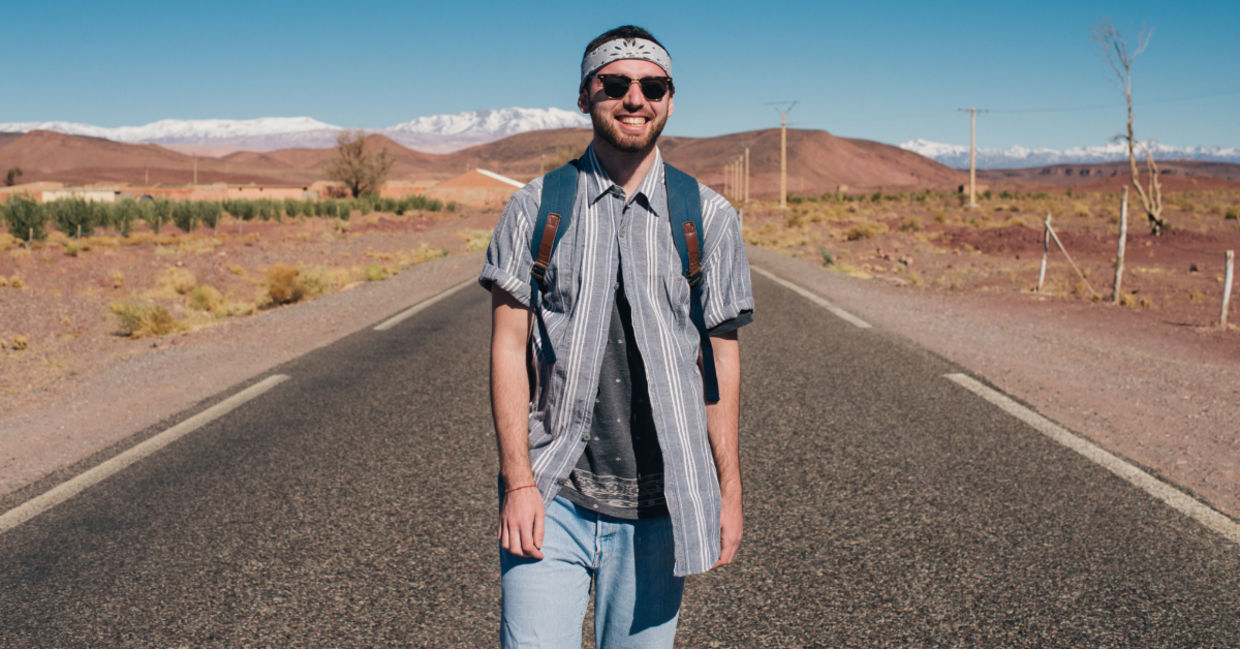 Traveling in the desert. Traveling in the desert.