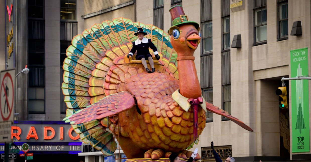 A float at the Macy’s parade in New York City. A float at the Macy’s parade in New York City.