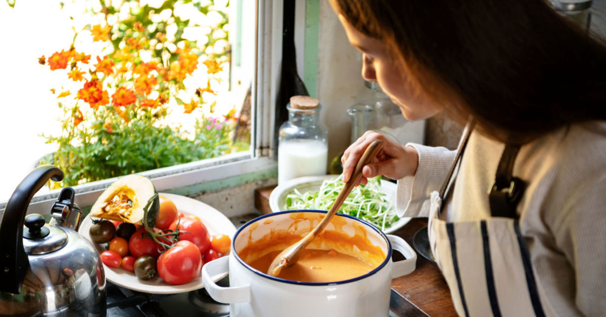 Soup is a great comfort food. Soup is a great comfort food.