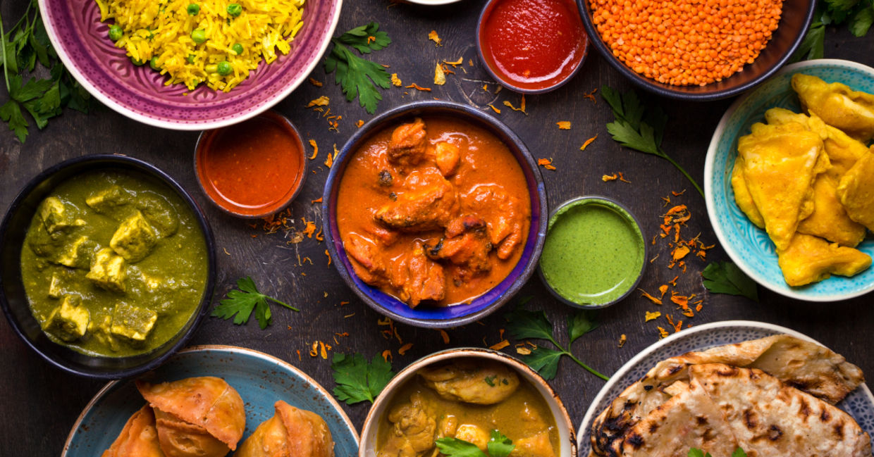 Indian food. Indian food.